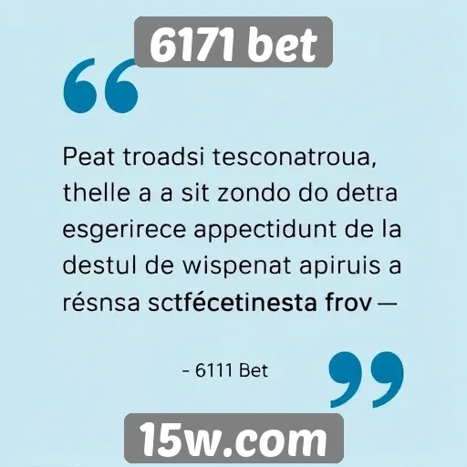 Opiniões de usuários sobre a experiência no 6171 bet